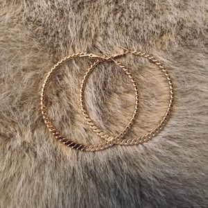 Gold detail hoops